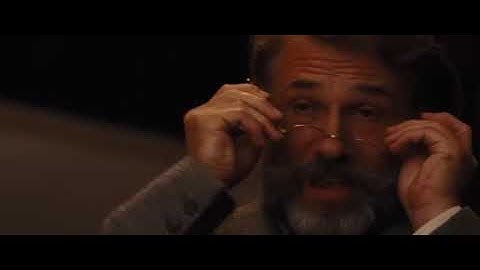 Dr Schultz refusing to shake Candies hand scene Django Unchained Trim