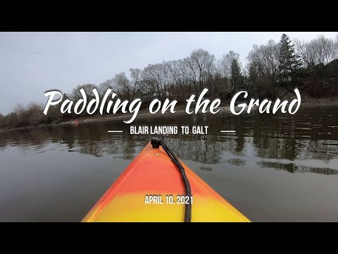 Kayaking on the Grand River - Blair Landing to Galt in my Old Towne Heron 11XT