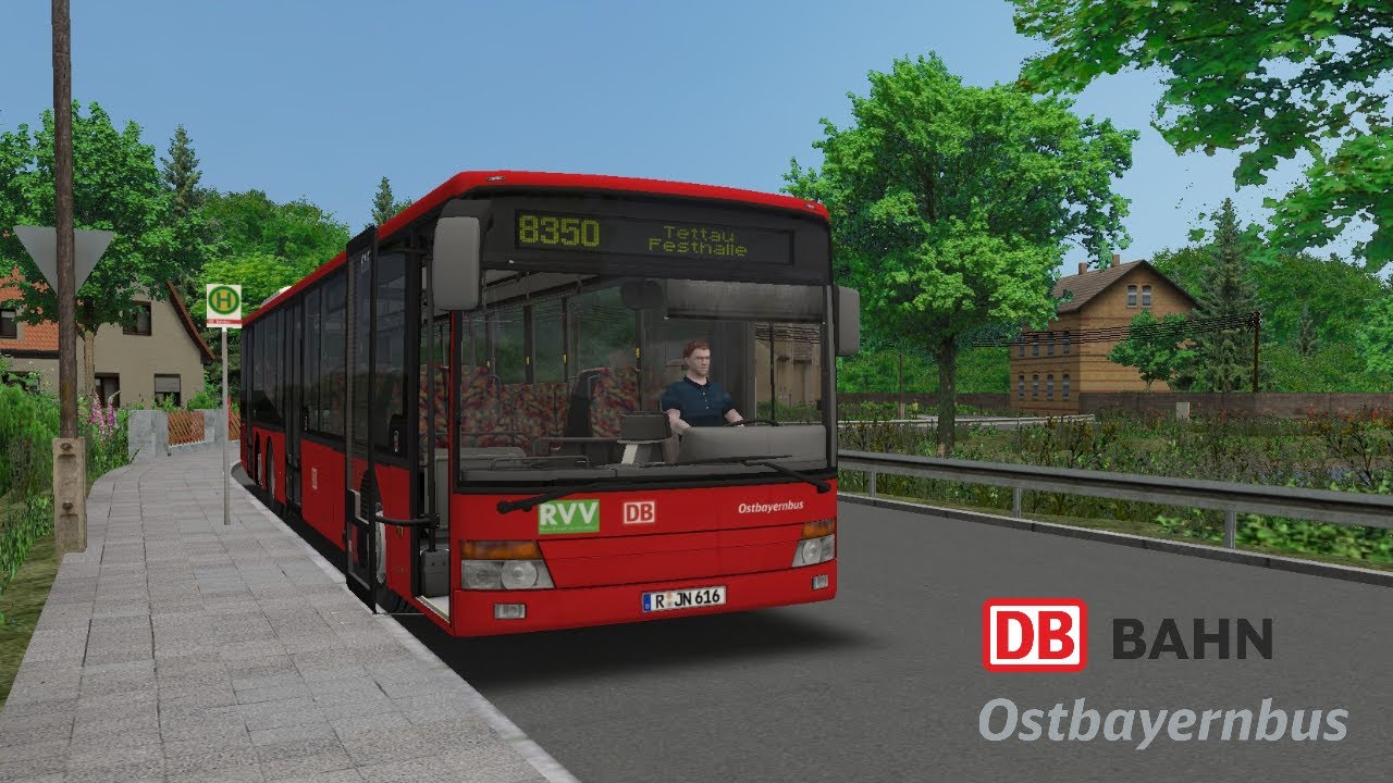 OMSI 2: Tettau 2021 | Linie 8350 Tettau, Festhalle - Sonneberg, Dorfteich 