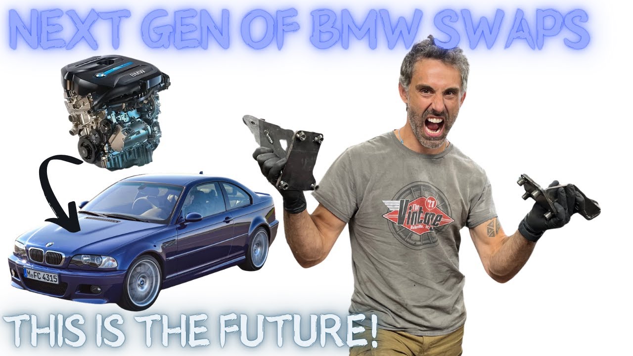 Может ли BMW B48 действительно поместиться в E46? 🤯 Смотрите, как + приобретите кронштейны в Gara...