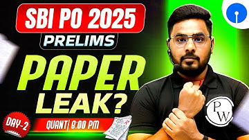 SBI PO Quant 2025 | SBI PO Quant Most Expected Paper | Quant by Sumit Sir #2