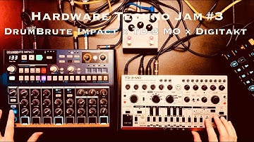 DrumBrute Impact, TD-3 MO, Digitakt — Techno Jam #3