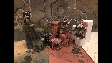 Papercraft 3D hex hills for BattleTech - version 2.0 out now