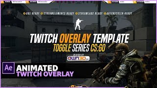 Premium CS:GO Twitch Overlay Template | ANIMATED | Download