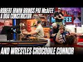 Robert Irwin Brings Boa Constrictor For Pat McAfee, Wrestles Crocodile Connor Live At Radio Row