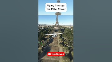 Flying Through The Eiffel Tower | Flight Simulator 2020 #shorts