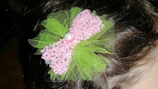 How to make hair bands  طريقة عمل توكة شعر رقيقه بأقل التكاليف