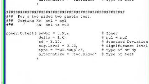 Calculate Sample Size in R (Means)