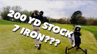 HOW I GET MY STOCK YARDAGES (game improvement tips from pro golfer) screenshot 1