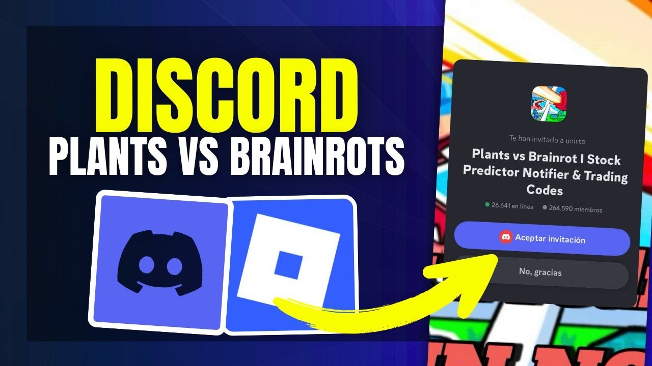 ✅ DISCORD OFICIAL de Plants vs Brainrots (2026): Consigue el Link de Invitación (Roblox)