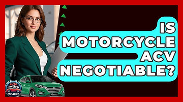 Is Motorcycle ACV Negotiable? - Auto Coverage Explained