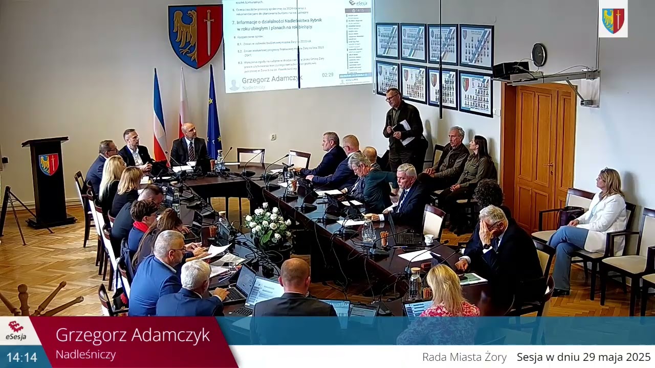 XV SESJA RADY MIASTA ŻORY - 29.05.2025 r.