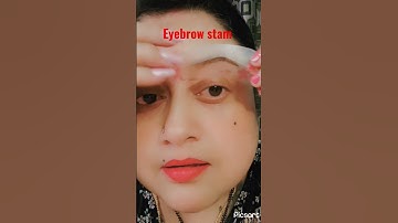 Testing crazy viral eyebrows stamp// Does brows stamp really work?? 😳OMG #shorts #short #eyebrows