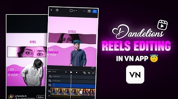 Trending Dandelions Reels Editing In Vn App | Instagram Reels Video Editing In Vn App