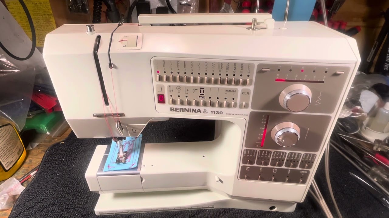 Bernina 1130 — НЕТ ЛЕГКОВЕСА, РЕБЯТА! ЭТО ВЗРОСЛАЯ ШВЕЙНАЯ МАШИНА — ВЕС ВСЕГО 30 ФУНТОВ (видео 417)