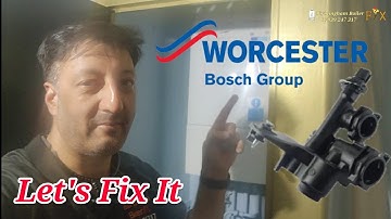 Flow manifold leaking on Worcester-Bosch central heating boiler