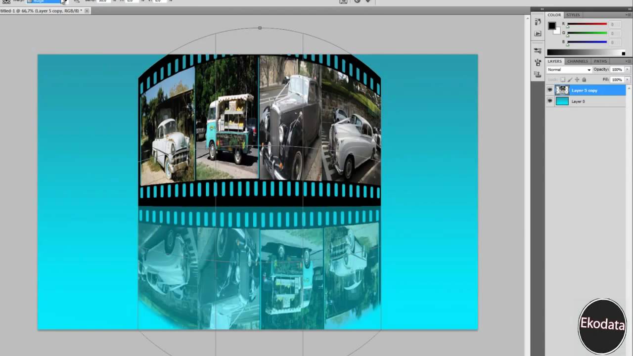 How to make Film strip effect in minutes CS5 (HD and meny