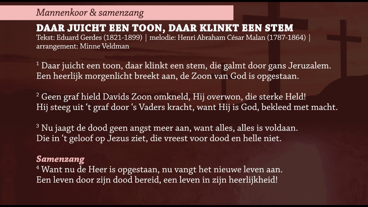 Gereformeerd Drachtster Mannenkoor - Daar juicht een toon & Christus