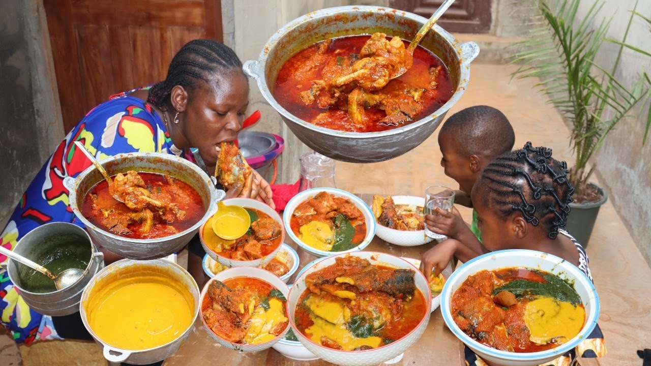 I MADE NIGERIAN MOST POPULAR YORUBA DELICIOUS TUWO ABULA RECIPE !! 