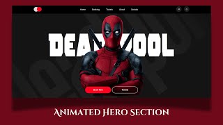 Animated Responsive Deadpool Website Using HTML CSS and JavaScript