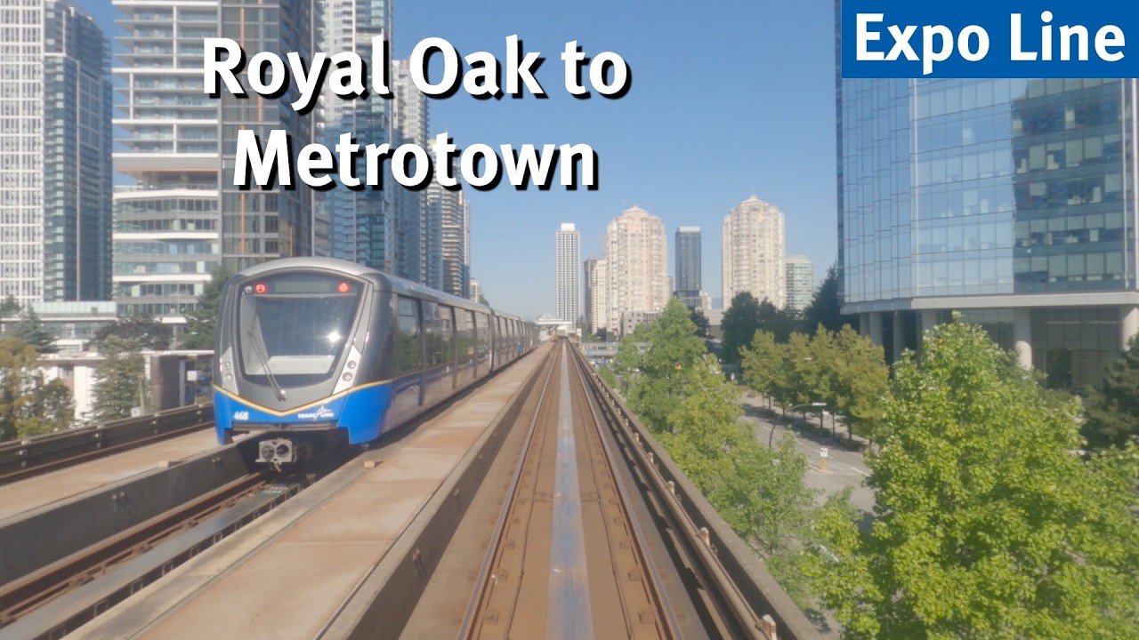 Vancouver SkyTrain - Royal Oak to Metrotown [Expo] | Station-to-Station Ride