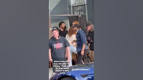Blake Lively video from the other day Filming ‘t Ends With Us’ With Justin Baldoni In New Jersey