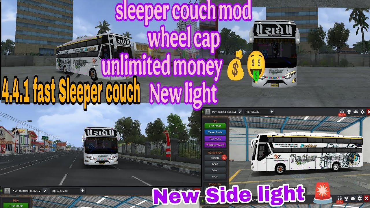BUSSID 4.4.1 UPDATE!! V4.4.1 APK + OBB 2025 | NEW SIDE LIGHT | SLEEPER COUCH UNLIMITED MONEY 