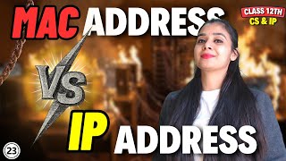 MAC Address Vs. IP Address? | Class 12 CS and IP