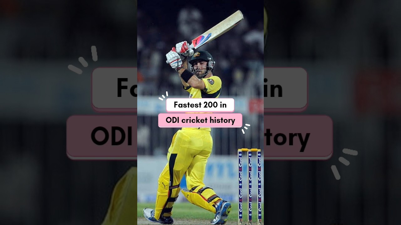 Fastest Double hundred in ODI cricket history