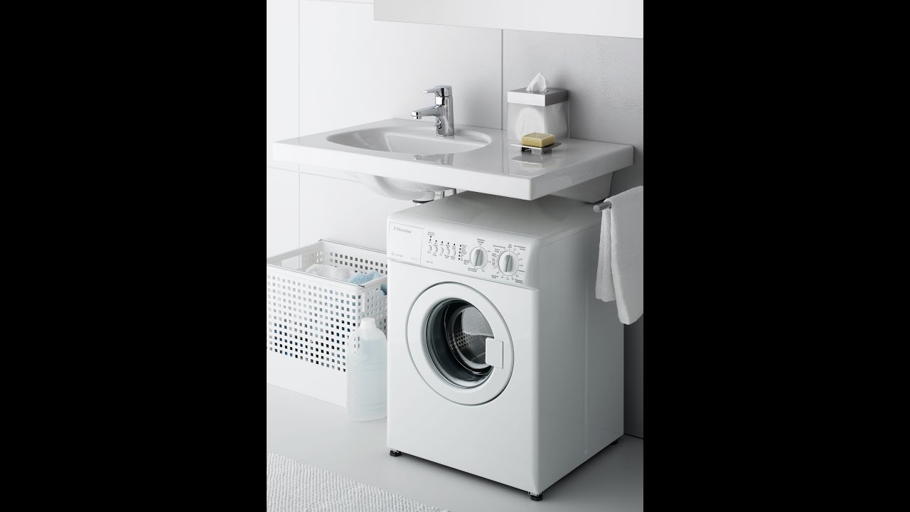 Раковина над стиральной машиной (Кувшинка) - YouTube