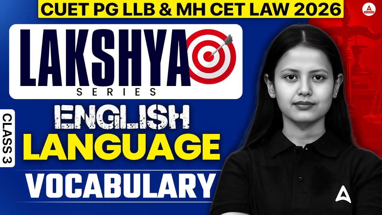 CUET PG LLB & MHCET Law 2026 | English Vocabulary Class 3 | Lakshya ...