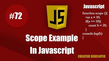 What Is Scope In Javascript || Javascript || Javascript Tutorial || Javascript Course || Es6 Course