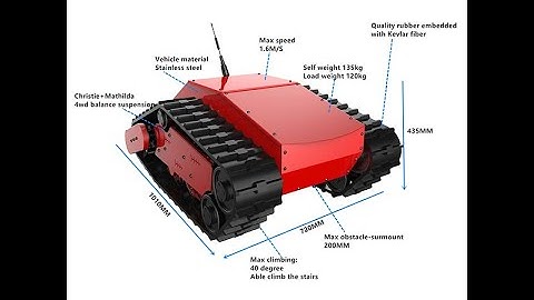 Steel tracked robot chassis safari 880t Guoxing intelligent robotics #robotchassis #heavydutychassis