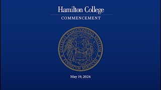 2024 Commencement at Hamilton College