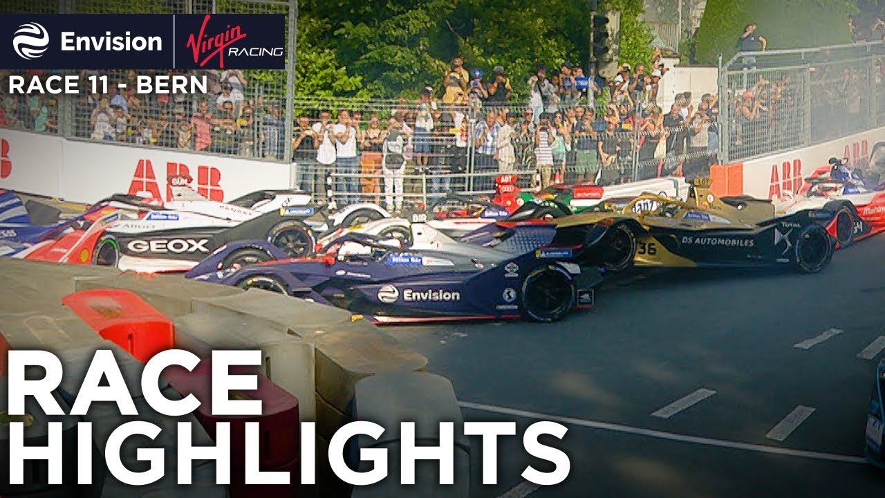 Formula E Bern E-Prix Race Highlights! (Envision Virgin Racing) - YouTube