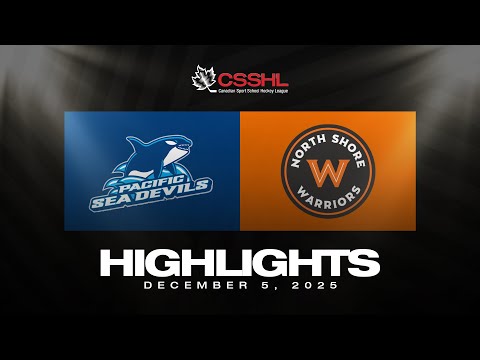 Pacific Coast Hockey Academy Vs North Shore Warriors U15 12 5 CSSHL Highlights