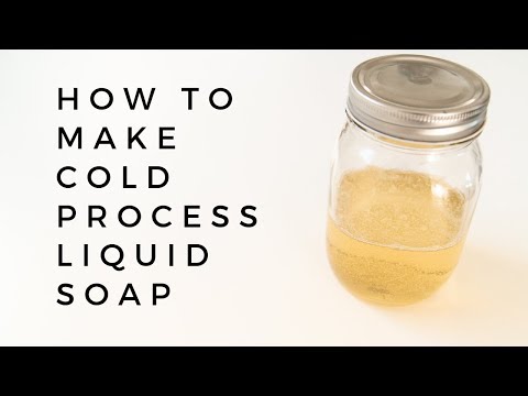 How to Make Cold Process Liquid Soap