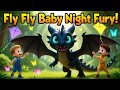 Kids Play with Cute Baby Night Fury 🐉🌳 | Magical 3D Cartoon Song | Fun Adventure for Children
