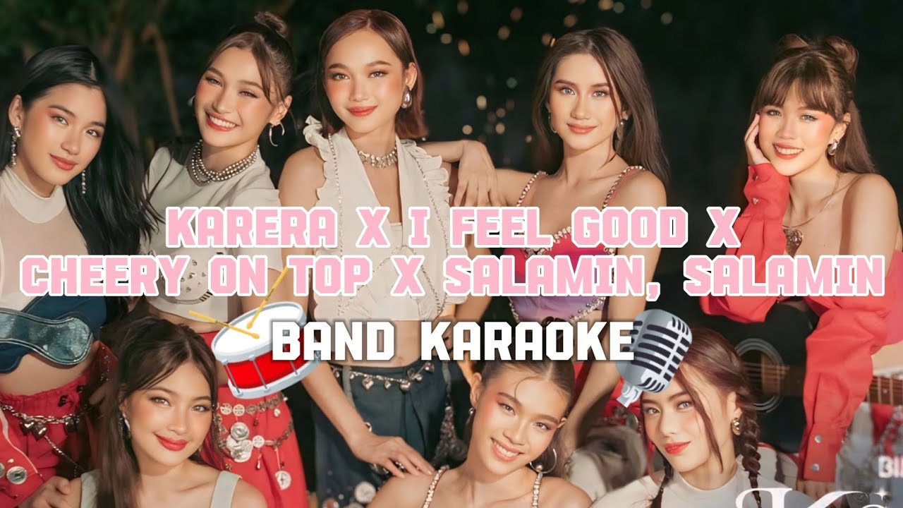 BINI MEDLEY🍒 (with instrumental backing vocals) | Live Band Karaoke