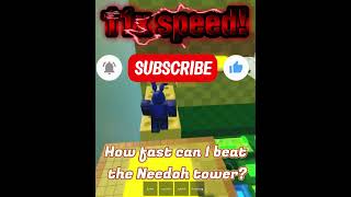 How fast can I beat the Needoh Tower??? #needoh #roblox #obby #asmr #asmrsounds #subscribe #steakwad