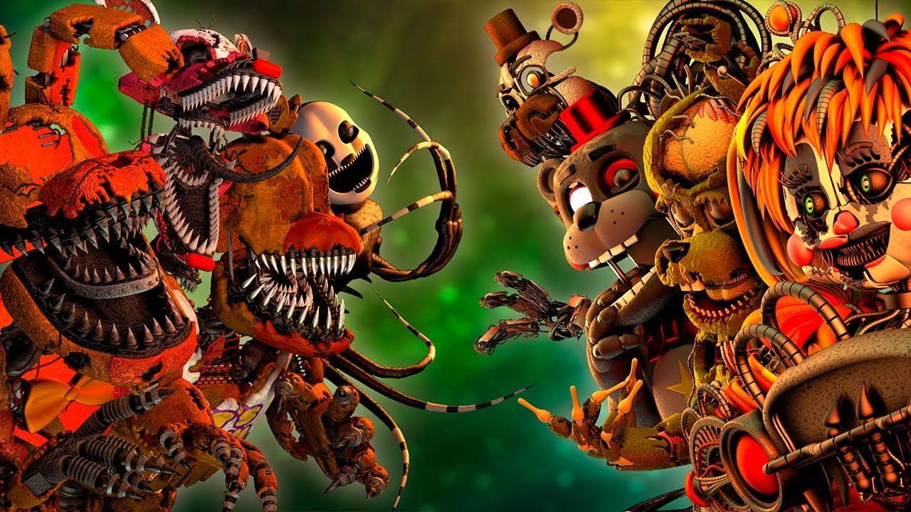 [SFM FNAF] FNaF 4 VS Salvaged YouTube