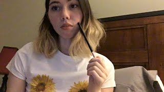 ASMR tracing and over explaining my face