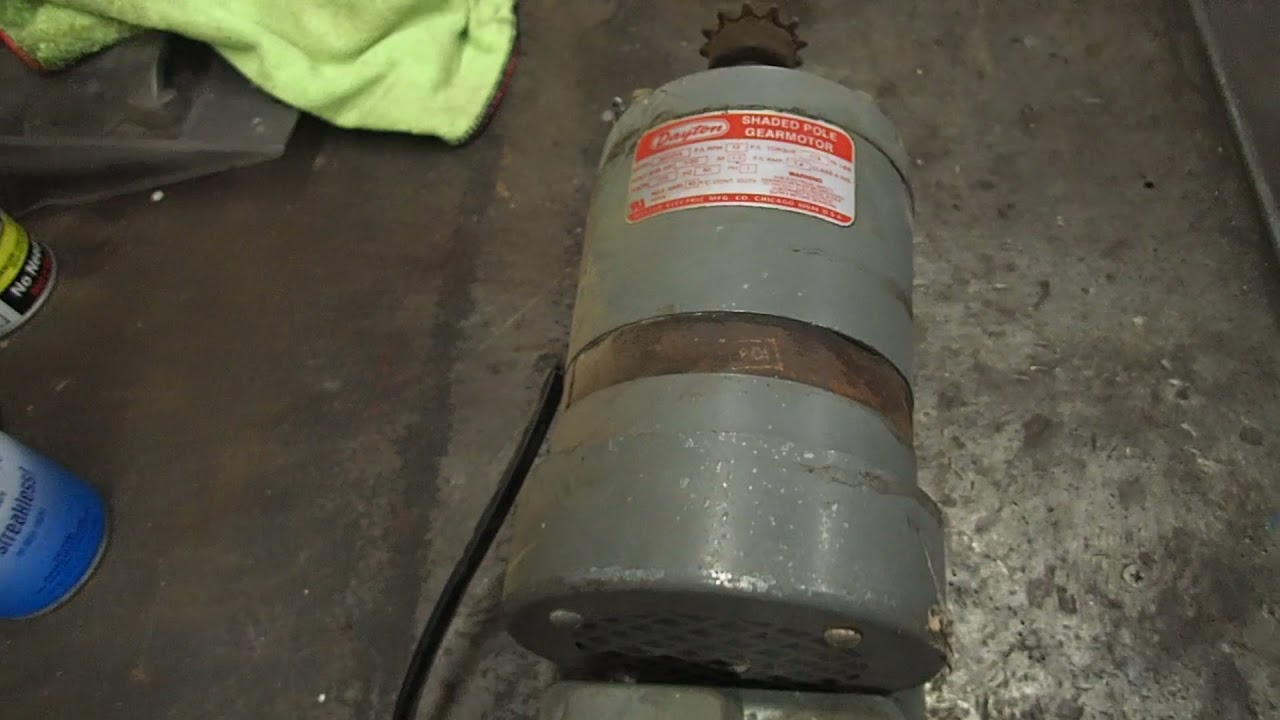 Dayton Shaded Pole Gear Motor 1/20 hp 115V