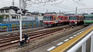 遠鉄2001F +1001F入れ替え 2005F 西鹿島駅発車