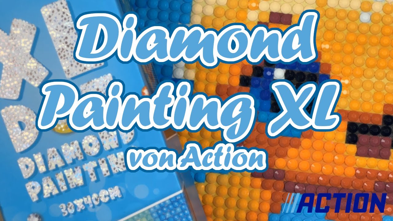 Diamond Painting || XL Dot Diamond Painting || Action