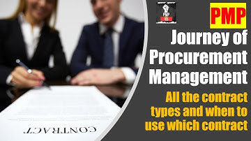 PMP | Procurement Management Process Flow | All the contract types | Journey of procurements