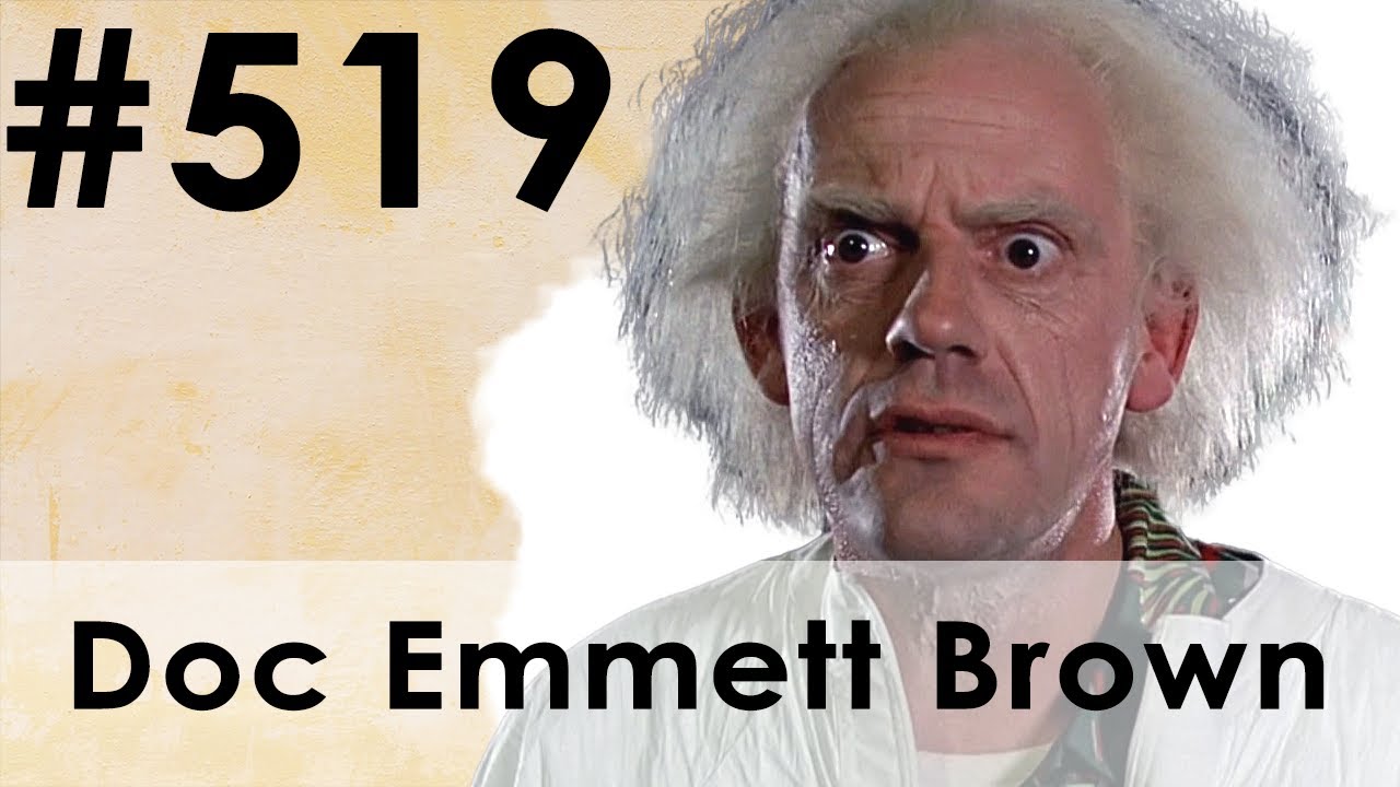 Drawing No. 519: How to Draw DOC EMMETT BROWN BACK TO THE FUTURE - YouTube