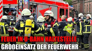 Feuer in U-Bahn Haltestelle Appellhofplatz - Feuerwehr Köln im Großeinsatz | 26.09.2022
