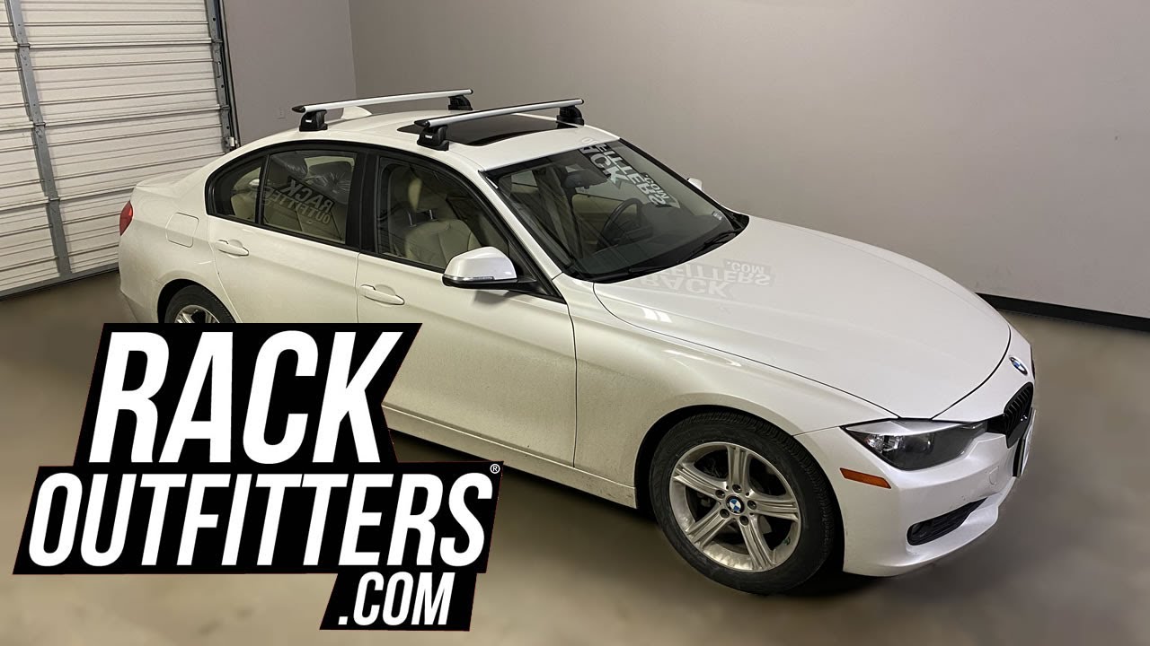 Bmw 3 Series 4 Door With Thule Wingbar Evo Roof Rack Crossbars Youtube