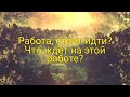 Стоит ли идти на выбранную работу, стоит ли начинать эту работу? Что  ждёт тебя там?